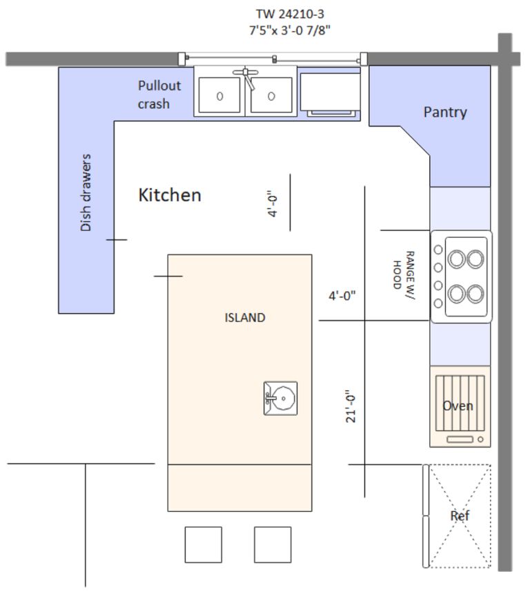 Kitchen Floor Plan